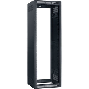 Lowell Mfg Enclosed Equipment Rack-40U, 27in Deep, with AV Accessory Bundle